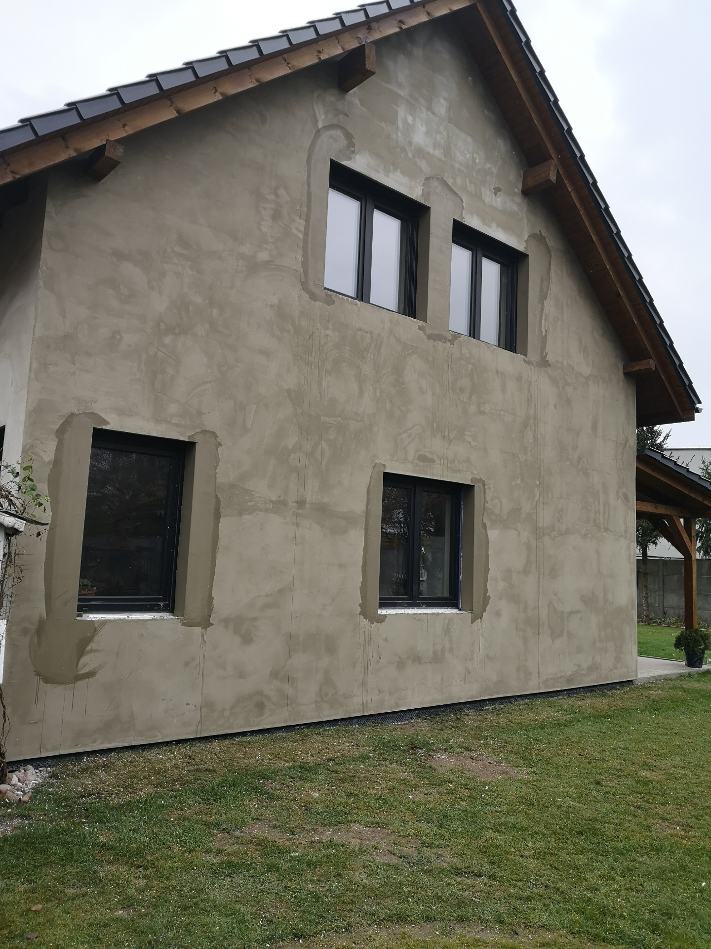 Budynek jednorodzinny - ocieplenie ściany